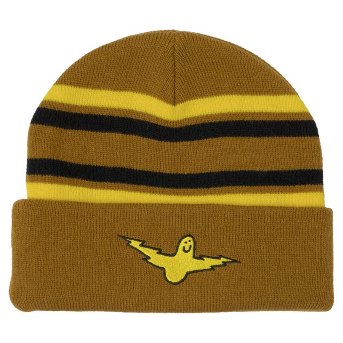 Krooked Bird Lightening Beanie - Tan/Yellow/Black image 1