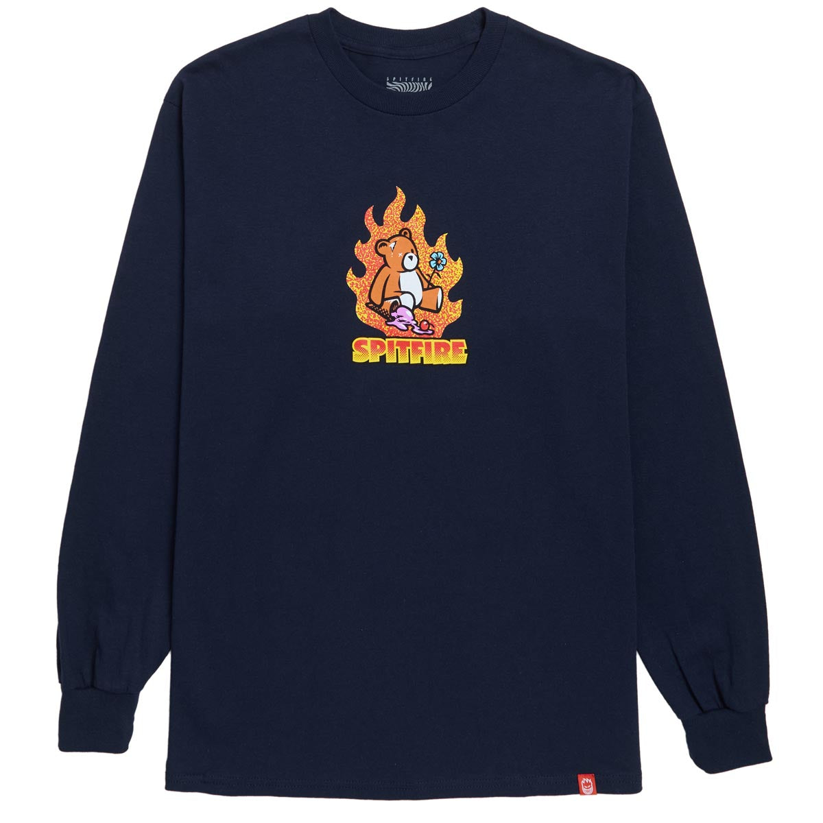 Spitfire Lil Beatdowns Long Sleeve T-Shirt - Navy image 1