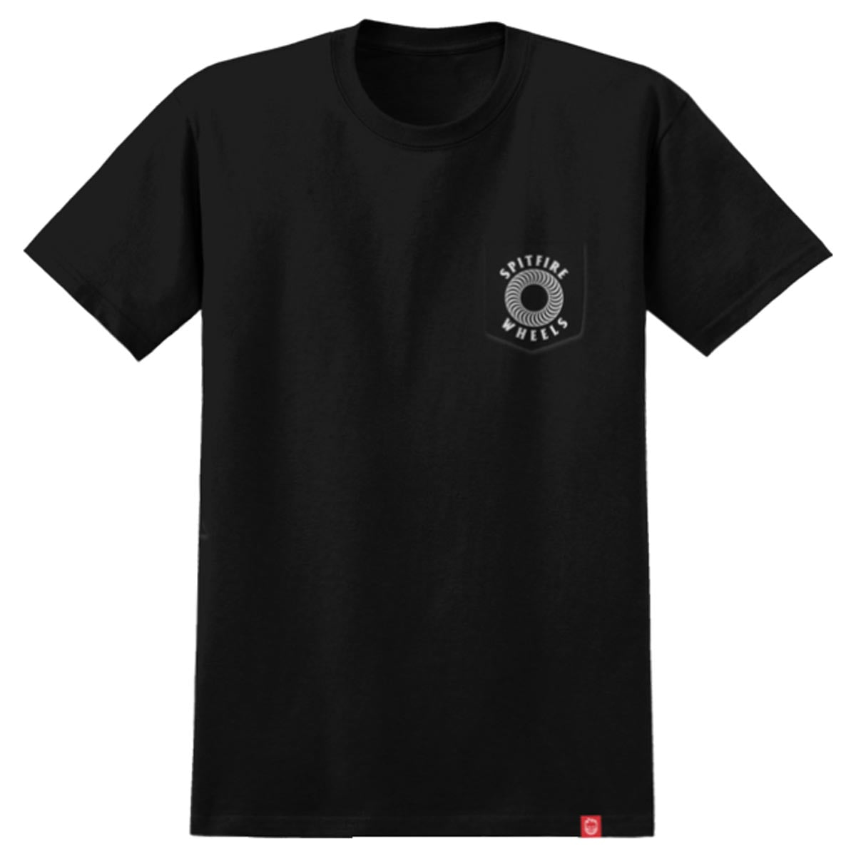 Spitfire Hollow Classic Pocket T-Shirt - Black image 1