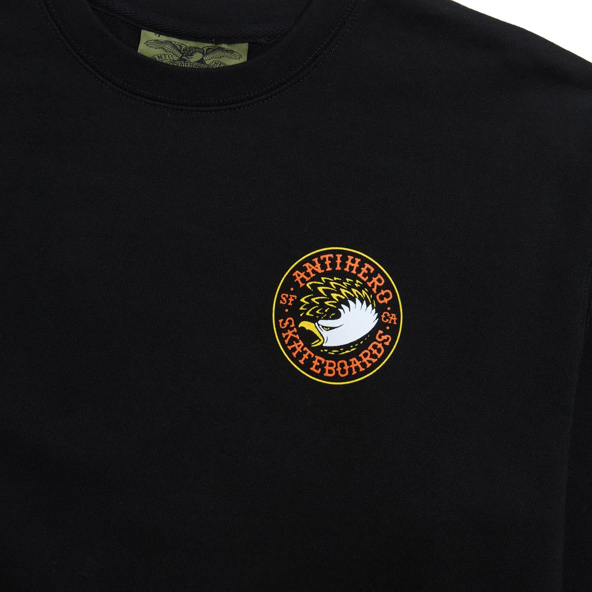 Anti-Hero Eagle Round Sweater - Black/Yellow/White image 2