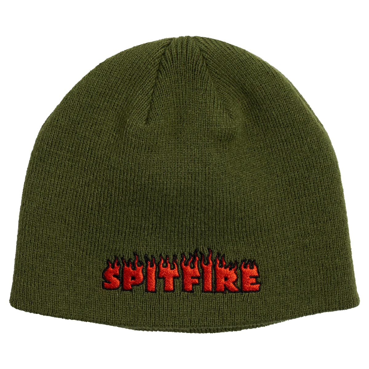 Spitfire Demonseed Script Skully Beanie - Olive image 1