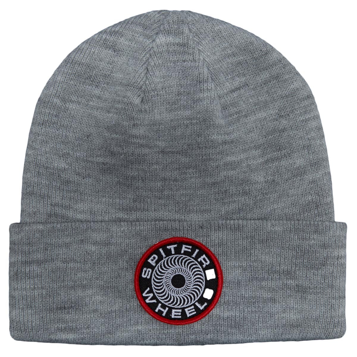 Spitfire Classic '87 Swirl Patch Beanie - Heather Grey/Black/Red image 1