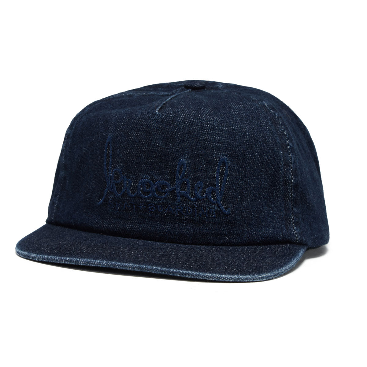 Krooked Skript Hat - Denim/Navy image 1