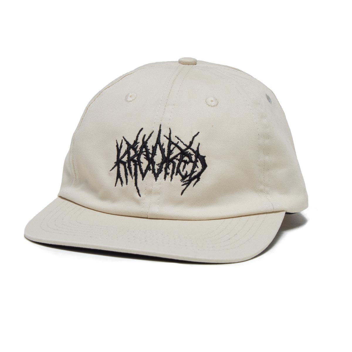 Krooked Necro Skript Hat - Off White/Black image 1