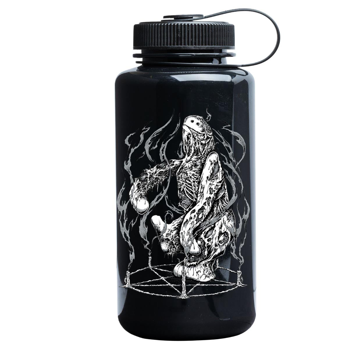 Krooked Necroshmoo Water Bottle - Opaque Black image 1