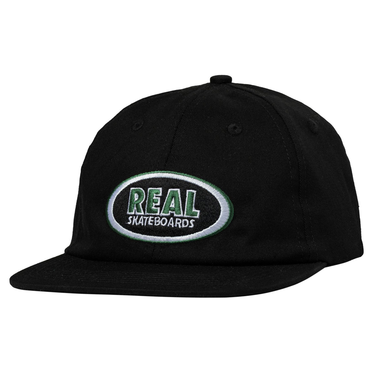 Real Oval Hat - Black/Green/White image 1