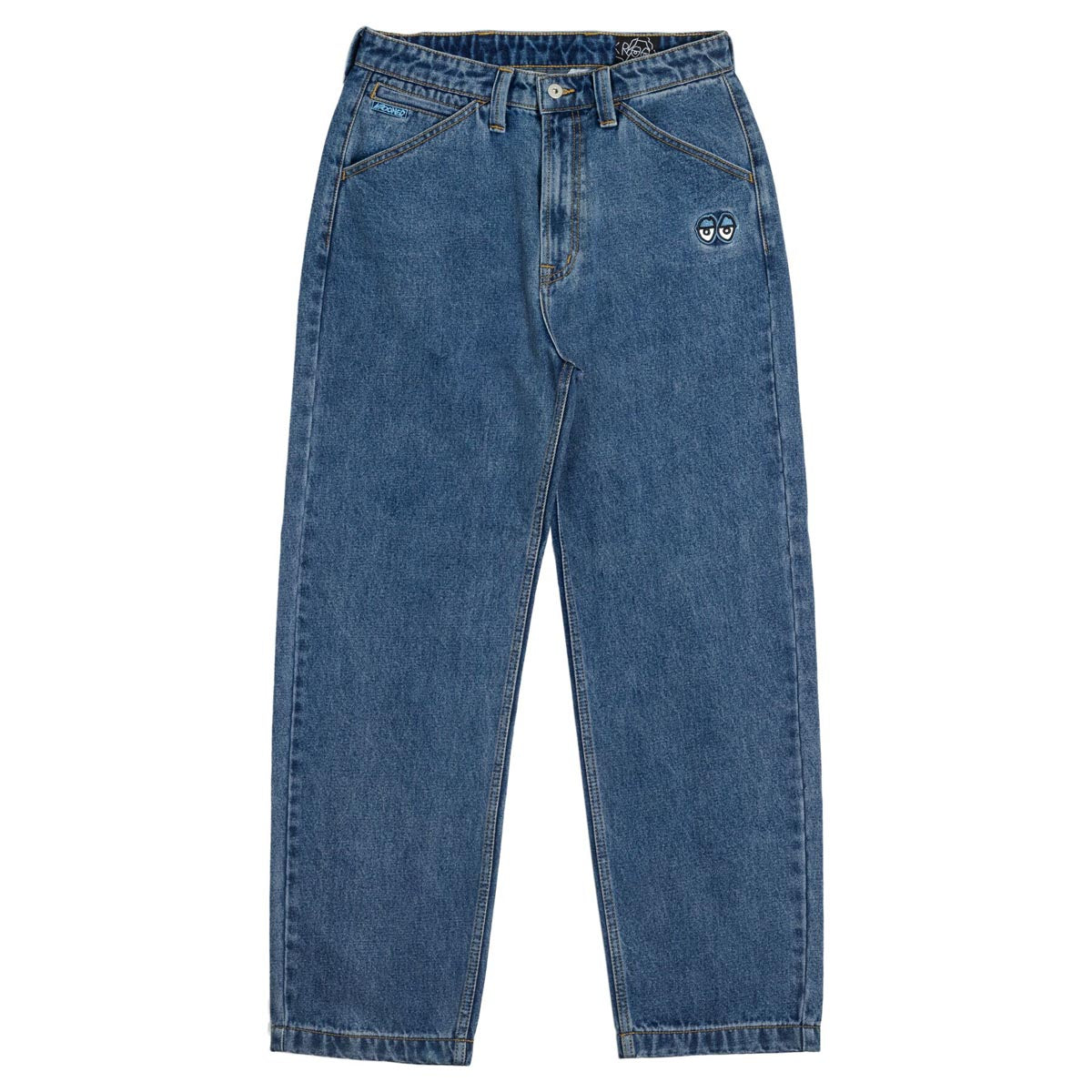 Krooked Eyes Denim Twill Pants - Med Stone Wash image 1