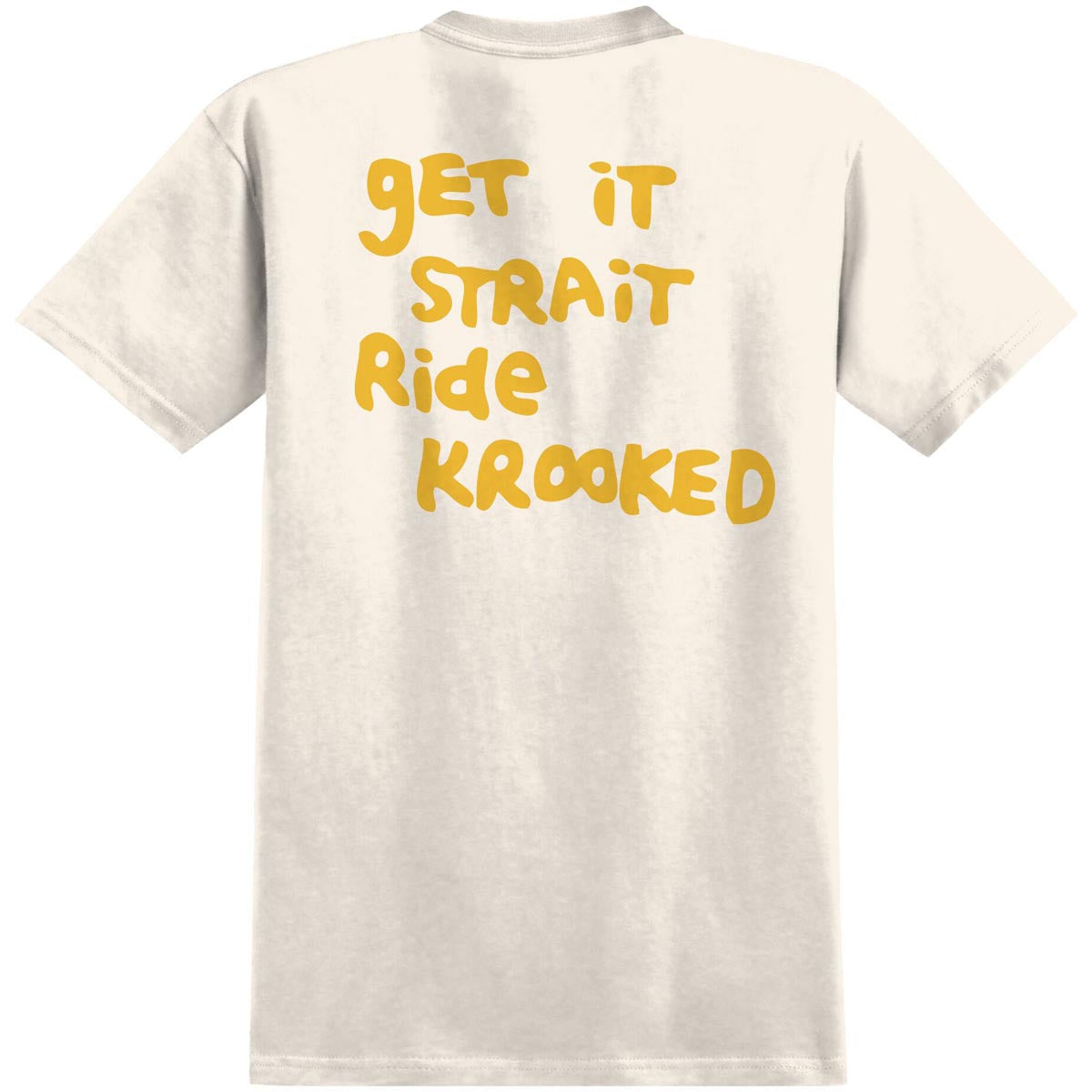 Krooked Strait Eyes T-Shirt - Cream/Gold/Black/White image 2