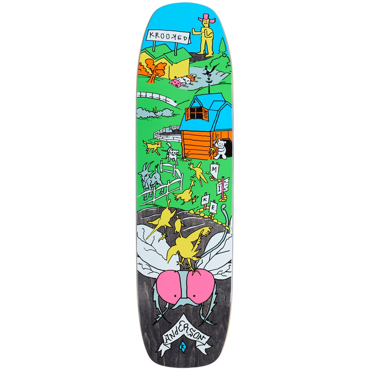 Krooked Manderson The Yard Skateboard Deck - 8.50