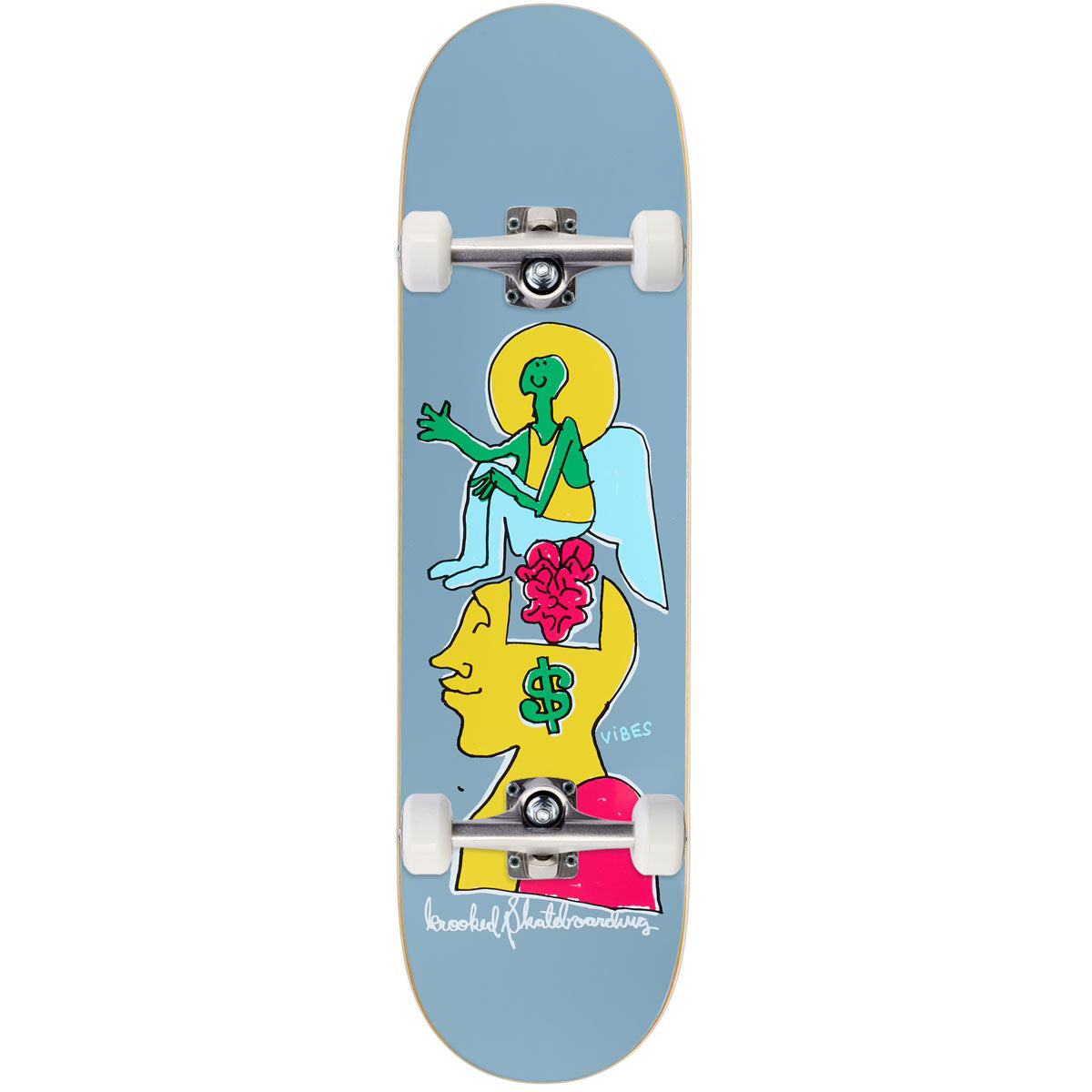 Krooked Smart Money Skateboard Complete - 8.62