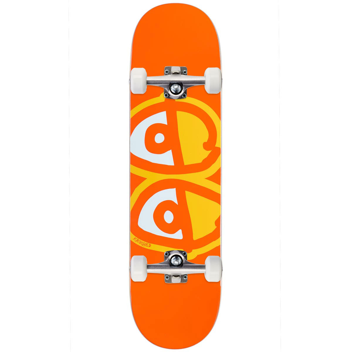 Krooked Eyes Skateboard Complete - Orange - 8.25