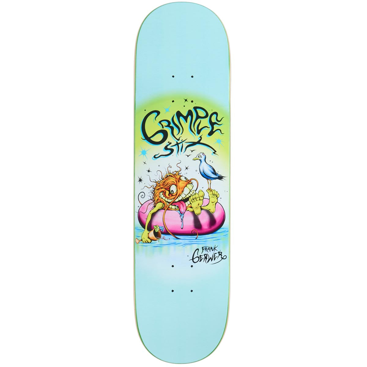 Anti-Hero Gerwer Grimple Beach Skateboard Deck - Blue - 8.25