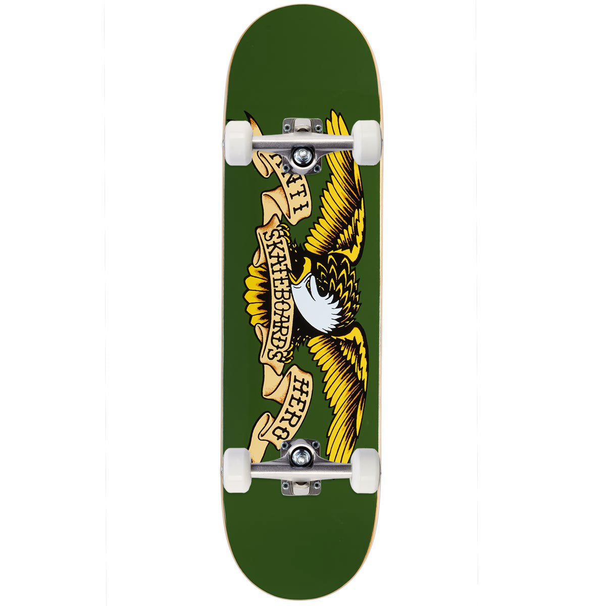 Anti-Hero Easy Rider Classic Eagle Olive Skateboard Complete - Olive - 8.38