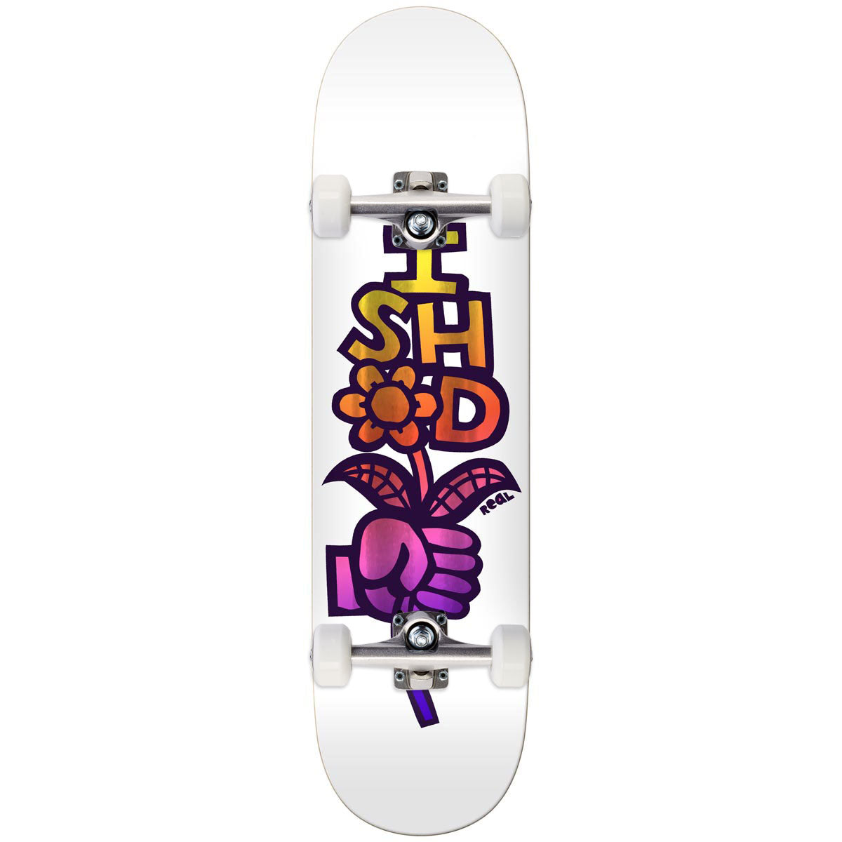 Real Ishod Bouquet Easy Rider Skateboard Complete - White - 8.38