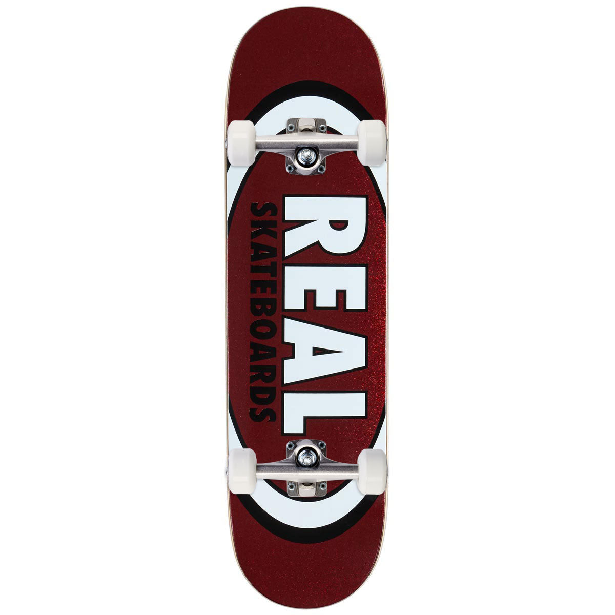 Real Easy Rider Oval Skateboard Complete - Red Fire - 8.50