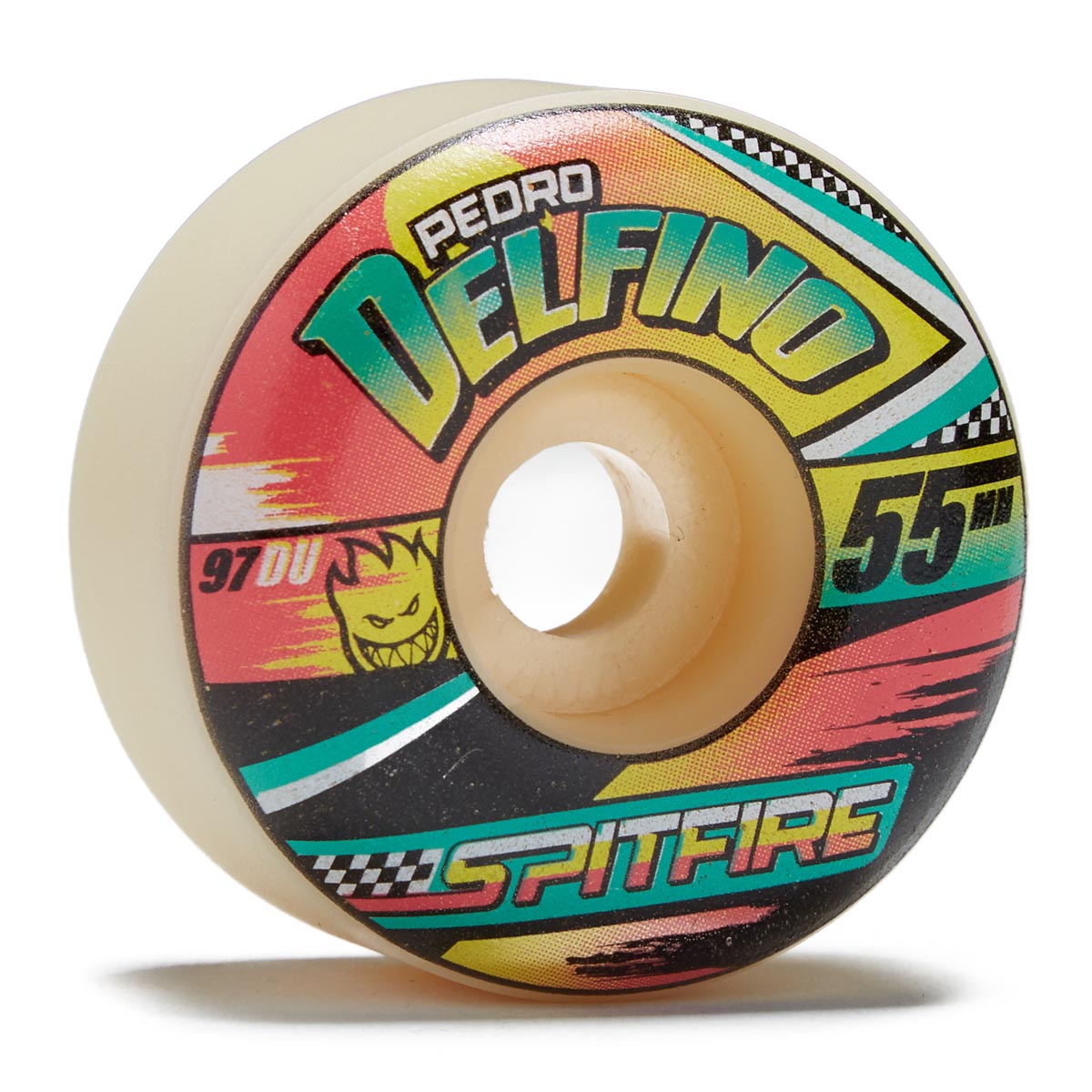 Spifire F4 97+ Pedro Delfino Turbo Radial Skateboard Wheels - Natural - 55mm image 1