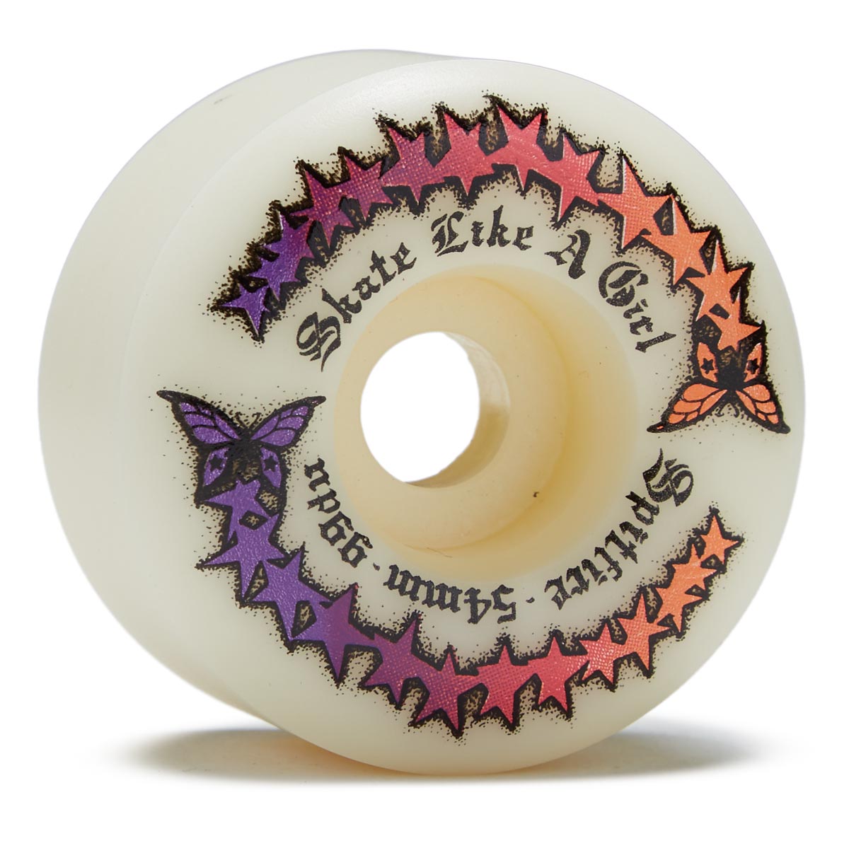 Spifire F4 99 Skate Like A Girl Evolution Radial Full Skateboard Wheels - Natural - 54mm image 1