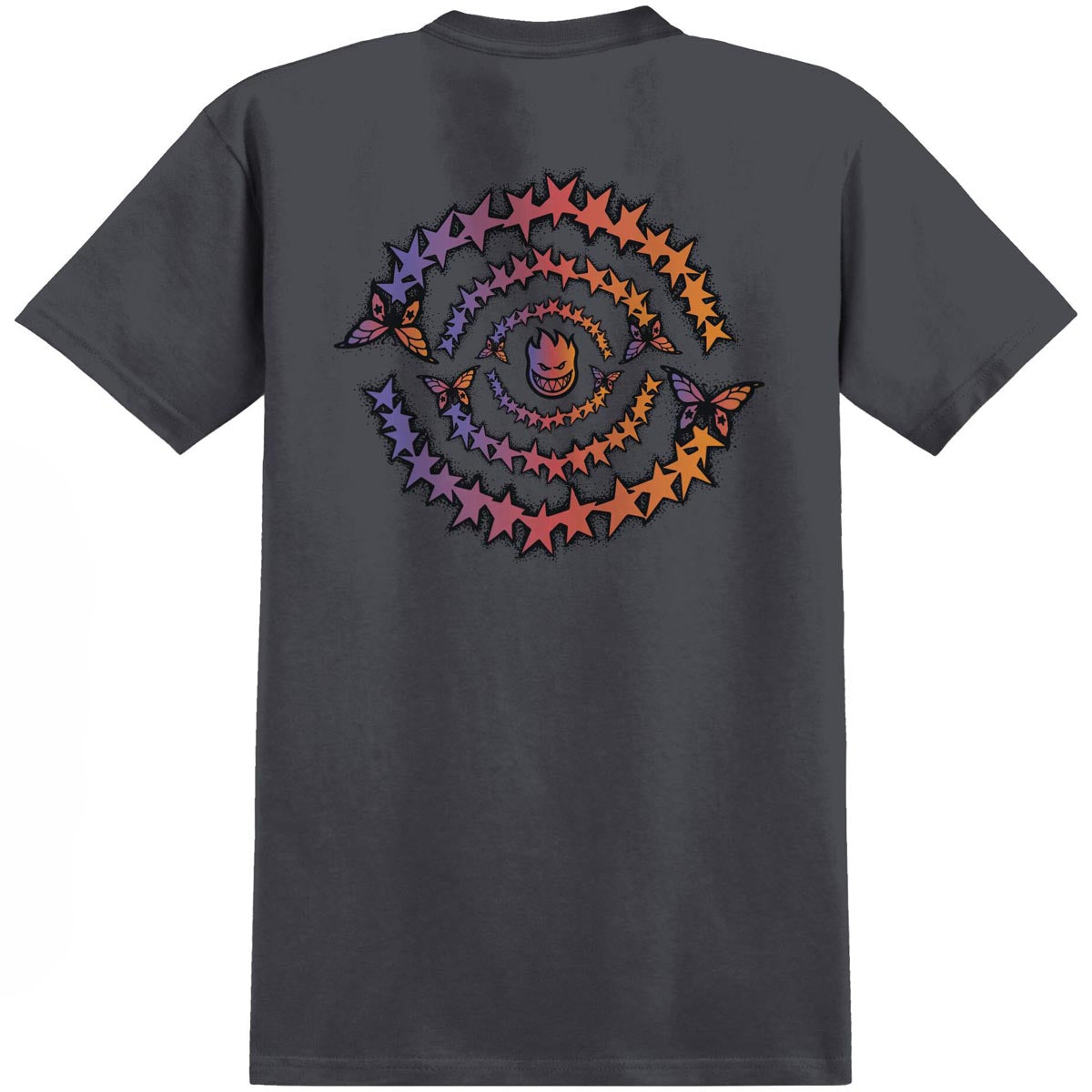 Spitfire Skate Like A Girl Evolution Swirl T-Shirt - Charcoal image 1