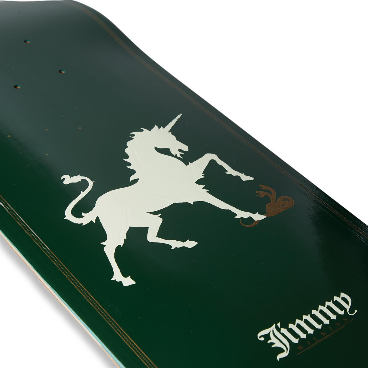 Real Wilkins Unicorn Skateboard Deck - Green - 8.38