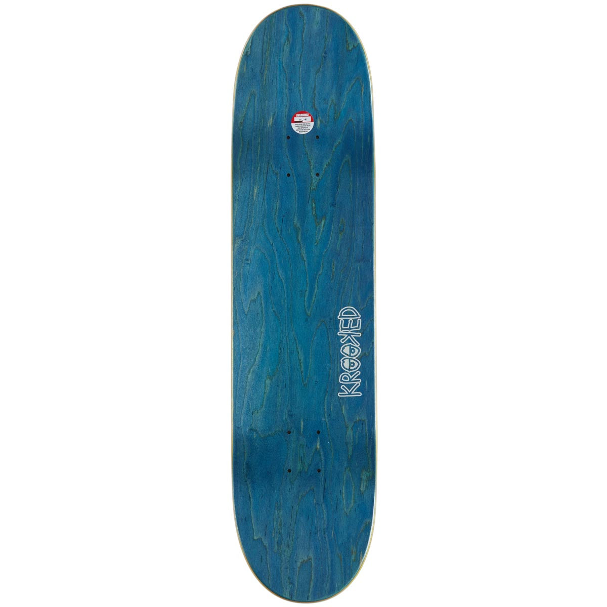 Krooked Cromer Grocery Smile Skateboard Deck - White - 8.06