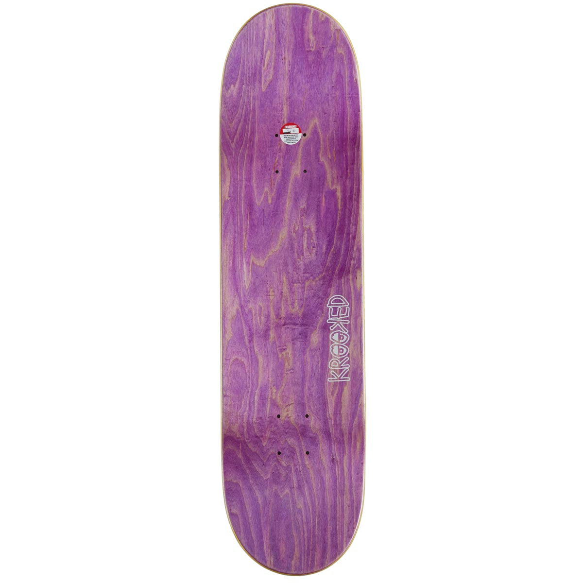 Krooked Una Teeth Skateboard Complete - Black - 8.28