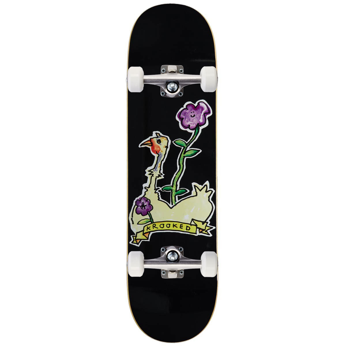 Krooked Belle Skateboard Complete - Black - 8.25