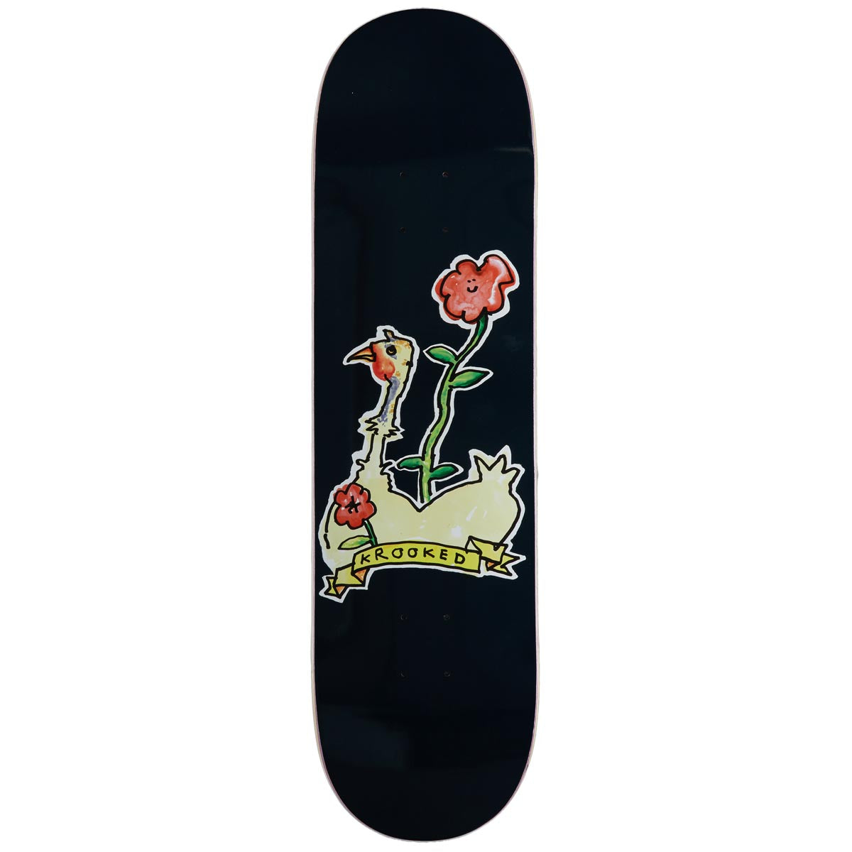 Krooked Belle Skateboard Deck - Navy - 8.62