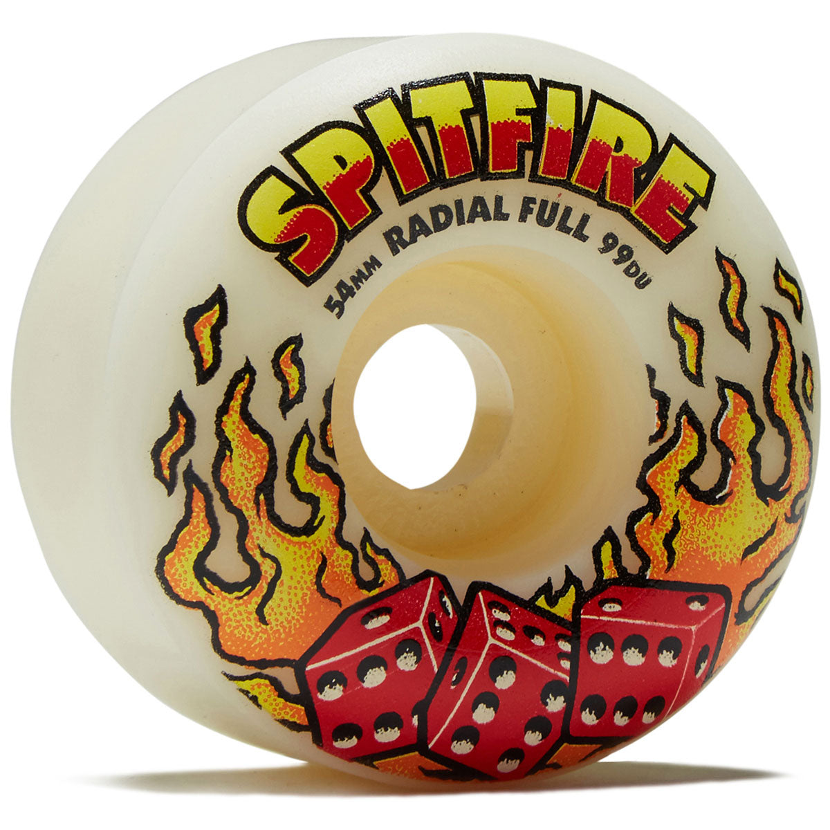 Spitfire F4 99d Hot Hand Radial Full Skateboard Wheels - Natural - 54mm image 1