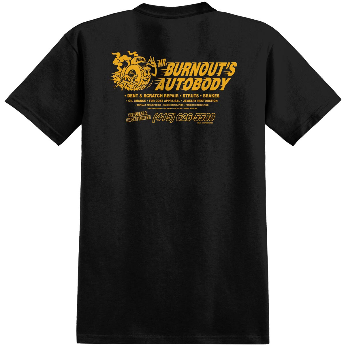 Real Autobody T-Shirt - Black image 1