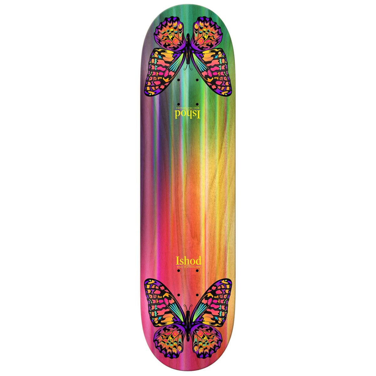 Real Ishod Rainbow Monarch Twin Tail Easyrider Skateboard Deck - 8.30