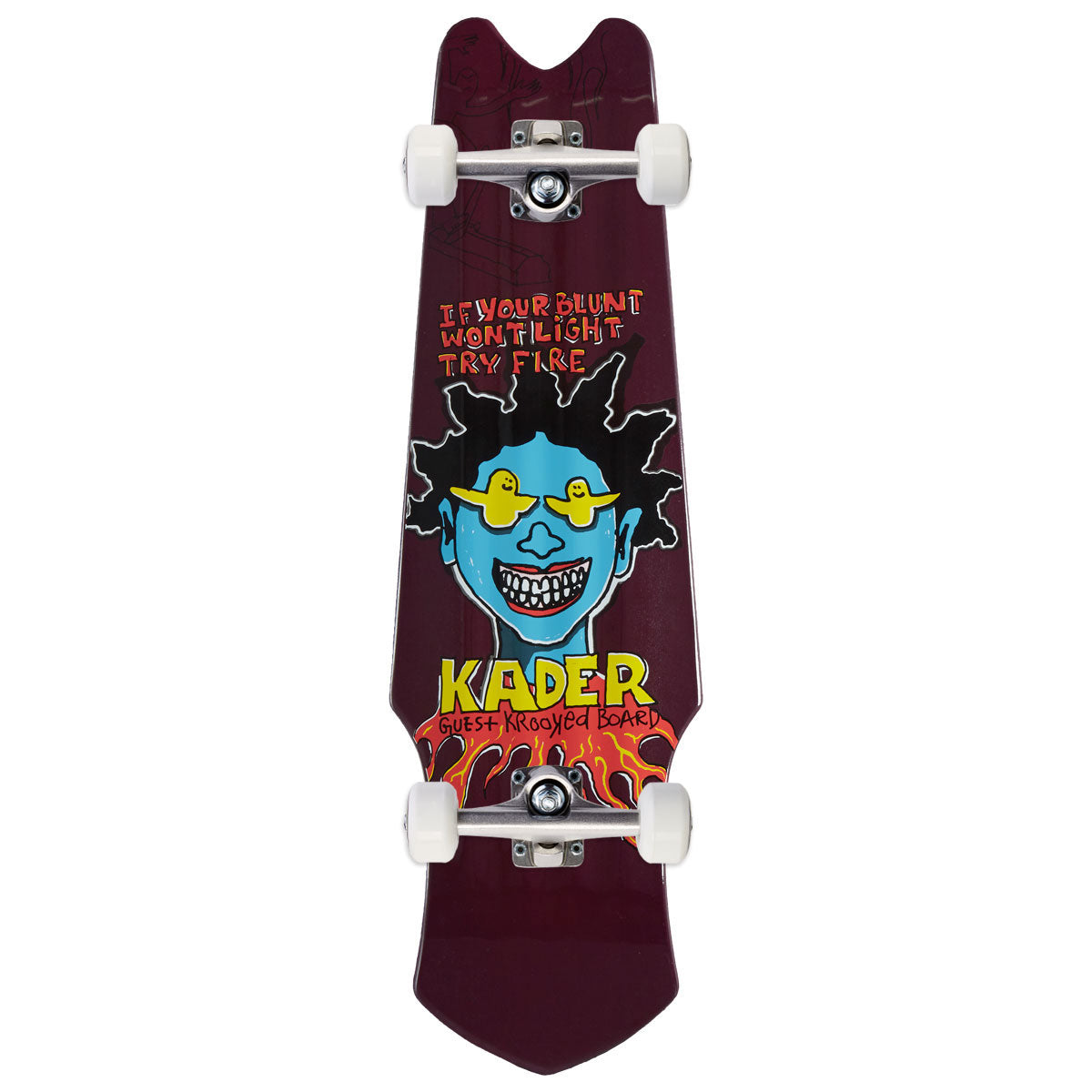 Krooked Kader Guest Tri-Plane Skateboard Complete - 9.75