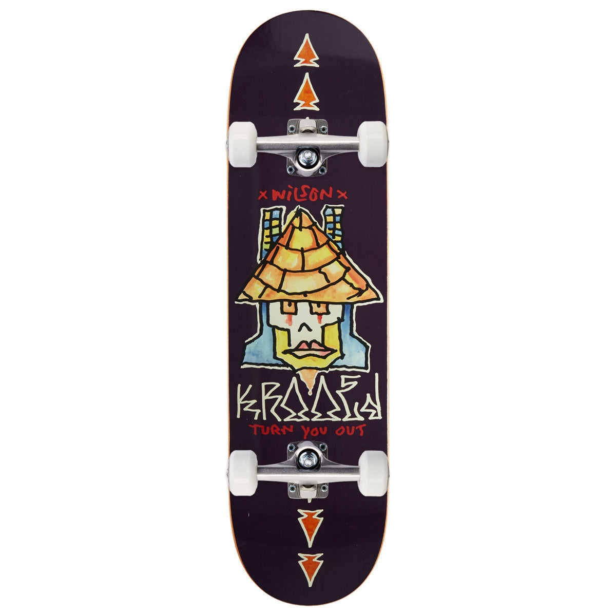 Krooked Wilson Turn Out Skateboard Complete - 8.38