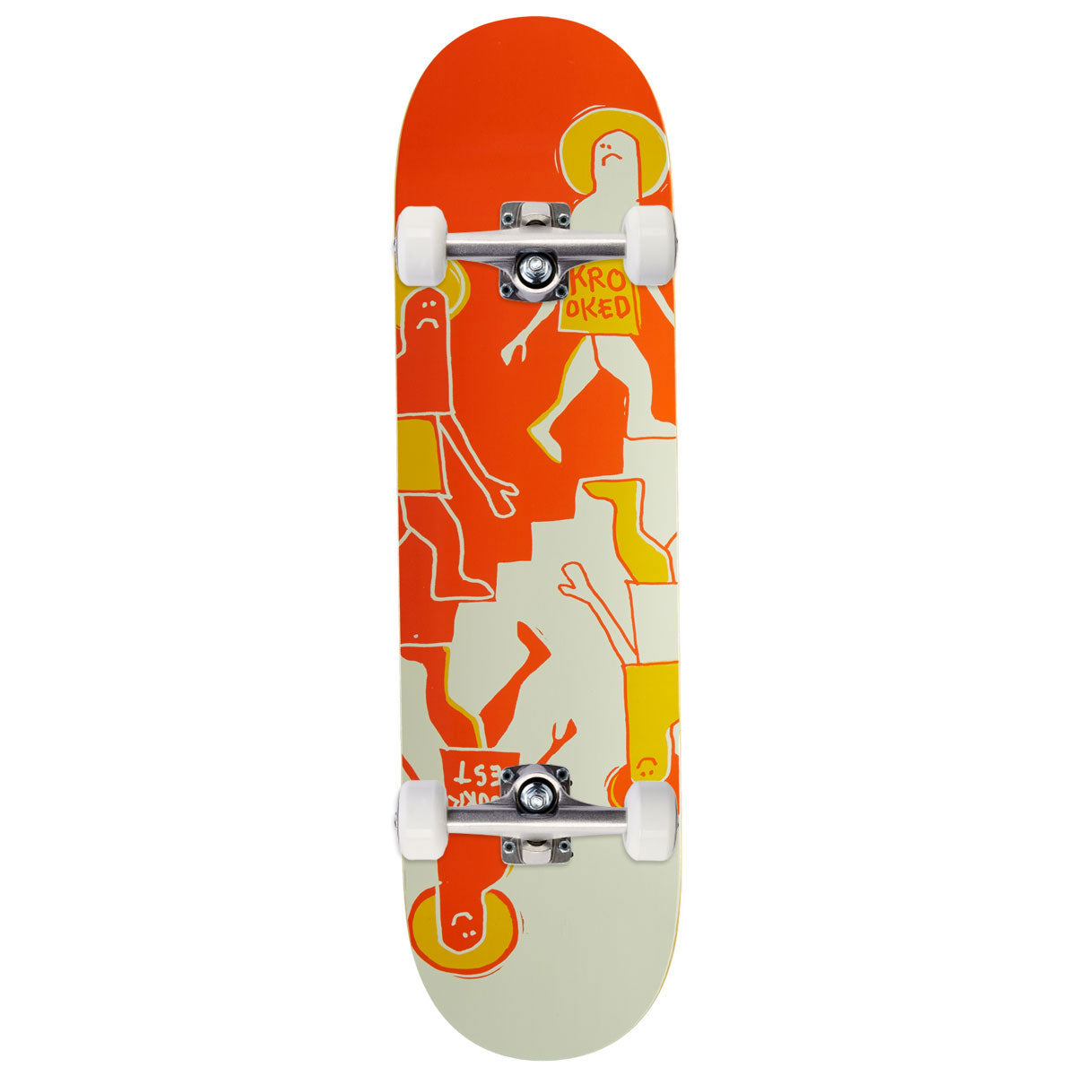 Krooked Worrest Up Down Twin Tail Slick Skateboard Complete - 8.30