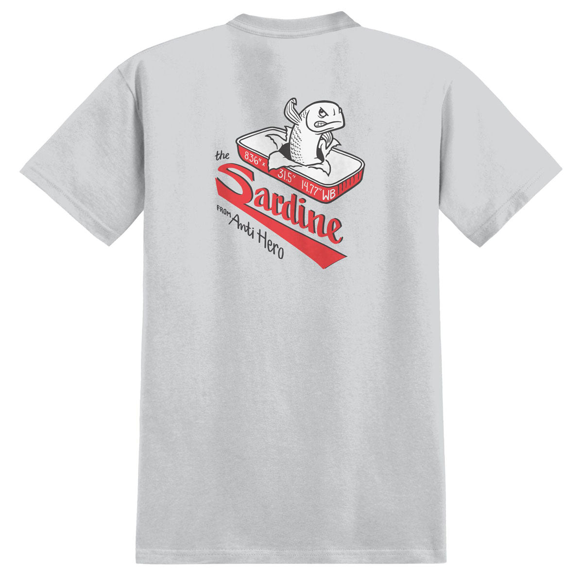 Anti-Hero The Sardine T-Shirt - New Silver image 1