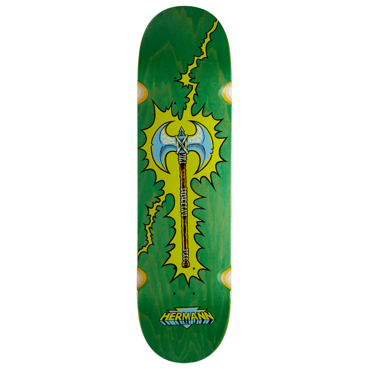 Real Hermann Battle Axe True Fit Wheel Wells Skateboard Deck - 8.06