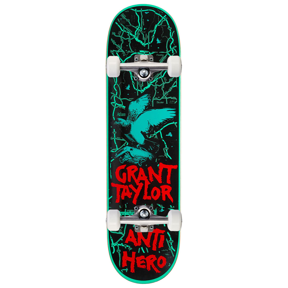 Anti-Hero Grant Repossessed LG Skateboard Complete - Green - 8.50