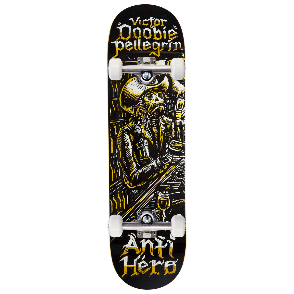 Anti-Hero Doobie Absentes Skateboard Complete - Black - 8.75