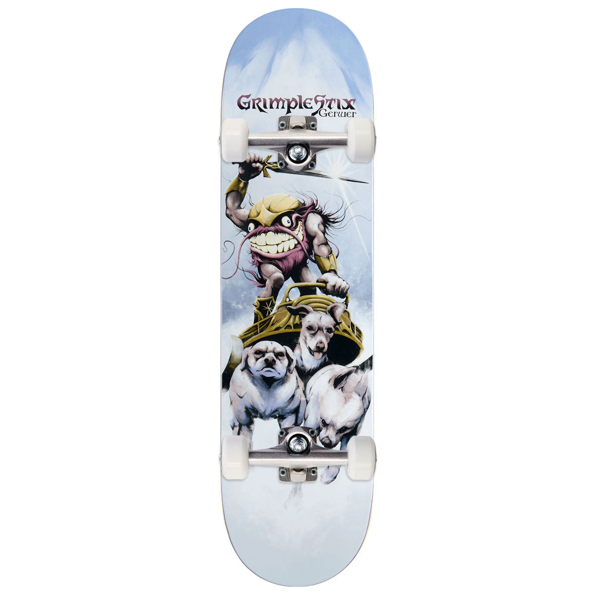 Anti-Hero Grimplestix Barbarians Gerwer Skateboard Complete - 8.28