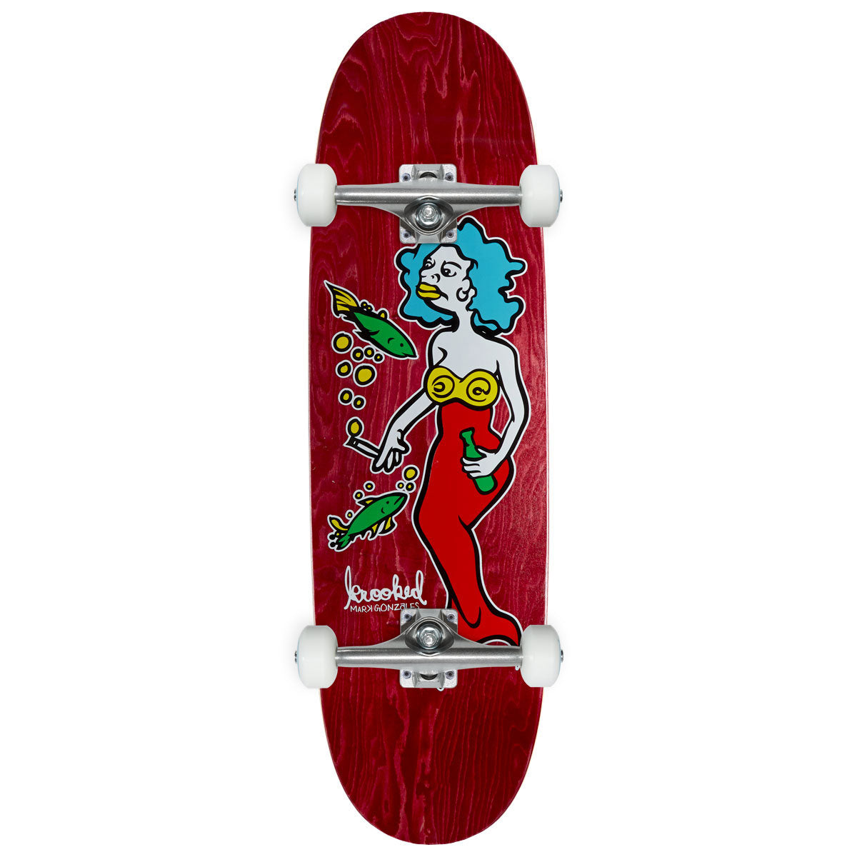 Krooked Gonz Mermaid Skateboard Complete - 9.10