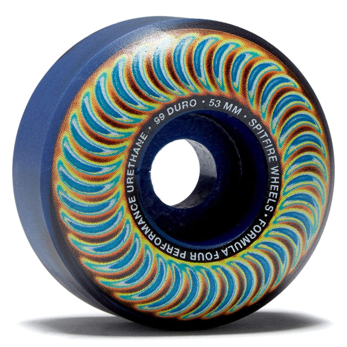 Spitfire F4 99 Radiocative Classic Skateboard Wheels - Black/Blue Swirl - 53mm image 1