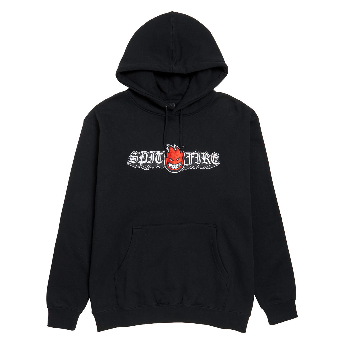 Spitfire Old E Drop Bighead Emb Hoodie - Black image 1