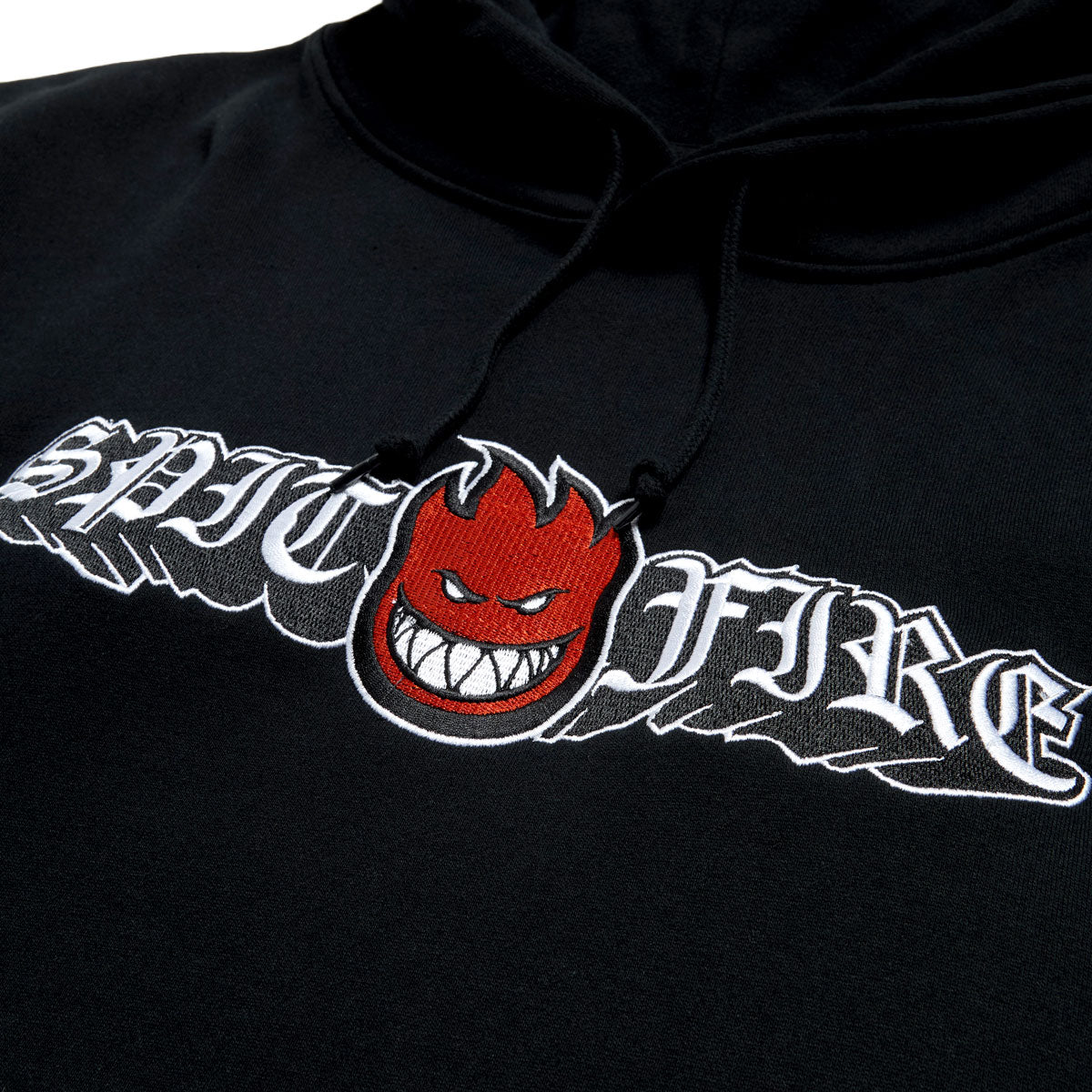 Spitfire Old E Drop Bighead Emb Hoodie - Black image 2