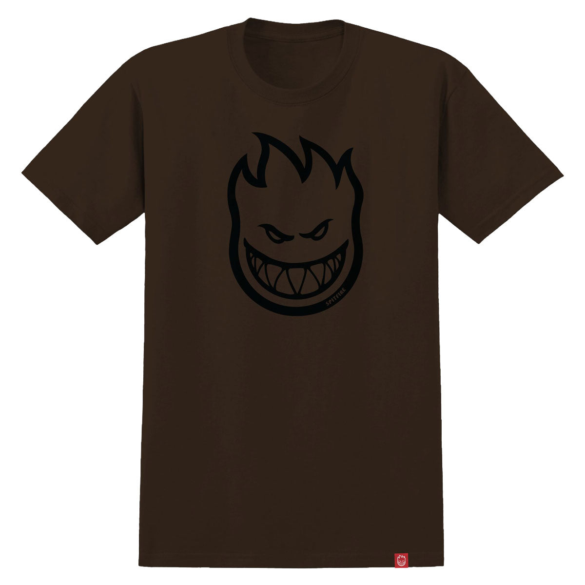 Spitfire Bighead T-Shirt - Dark Chocolate/Black image 1