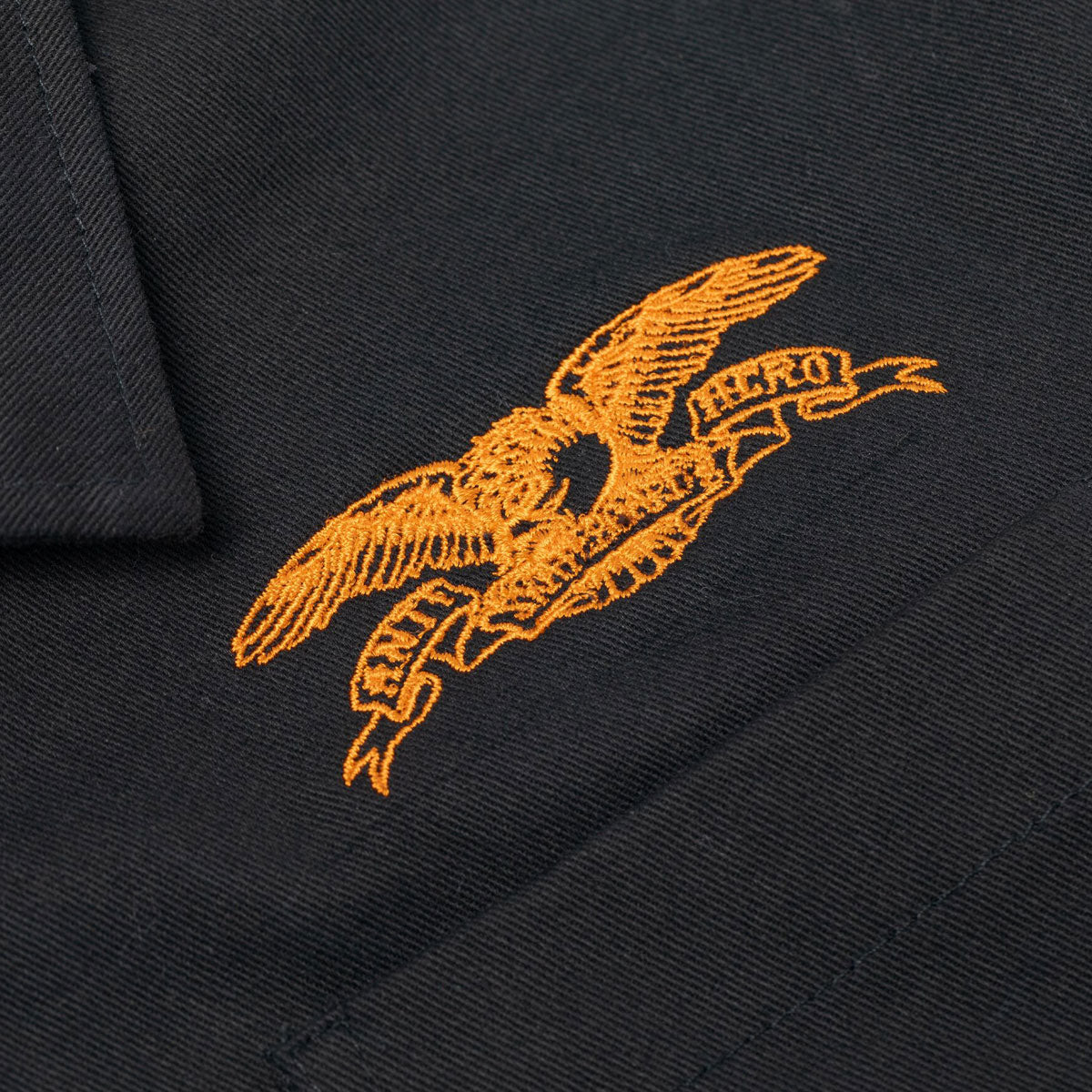 Anti-Hero Basic Eagle Stash Jacket - Black/Orange Embroidery image 3