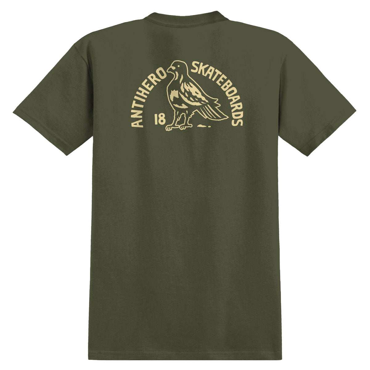 Anti-Hero Clubhouse T-Shirt - Olive/Cream image 1