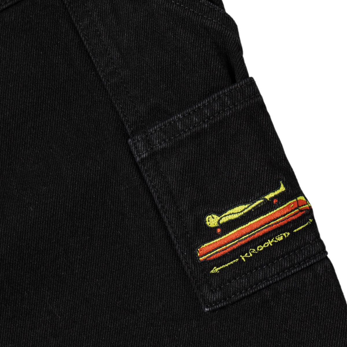 Krooked Koffin Carpenter Jeans - Black Denim image 3