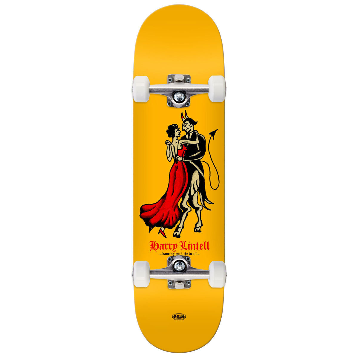 Real Lintell Dance With The Devil Skateboard Complete - 8.50