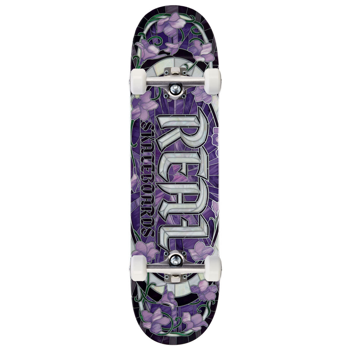 Real Cathedral Oval Purple True Fit Skateboard Complete - 8.06