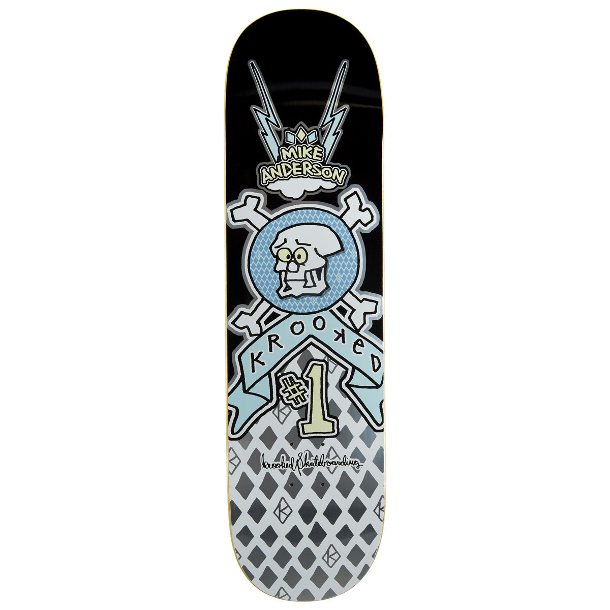 Krooked Manderson Redux Skateboard Deck - 8.38