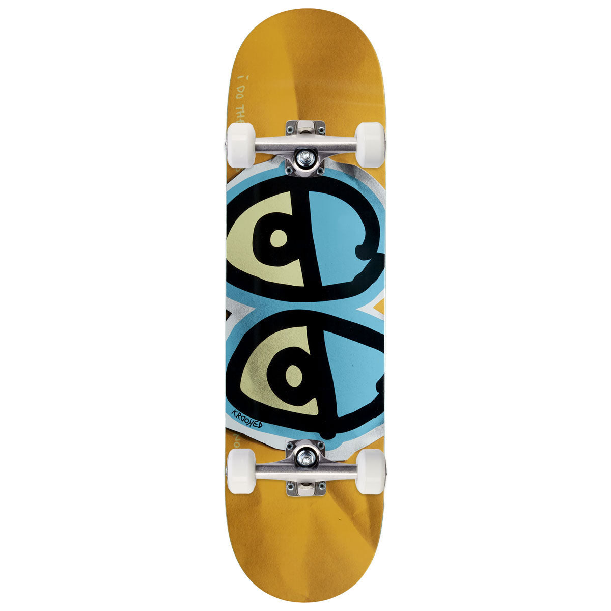 Krooked DBX Eyes Skateboard Complete - Blue - 8.38